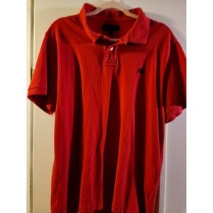 MENS AEROPOSTALE red polo SHIRT XL